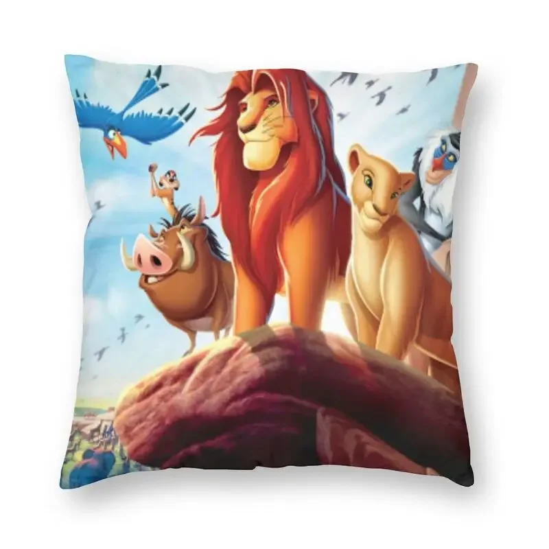 The Lion King Simba Fodera Per Cuscino Del Divano 50X50Cm Hakuna Matata Anime Movie Soft Cute Pillow Case Decorazione Salon Federa