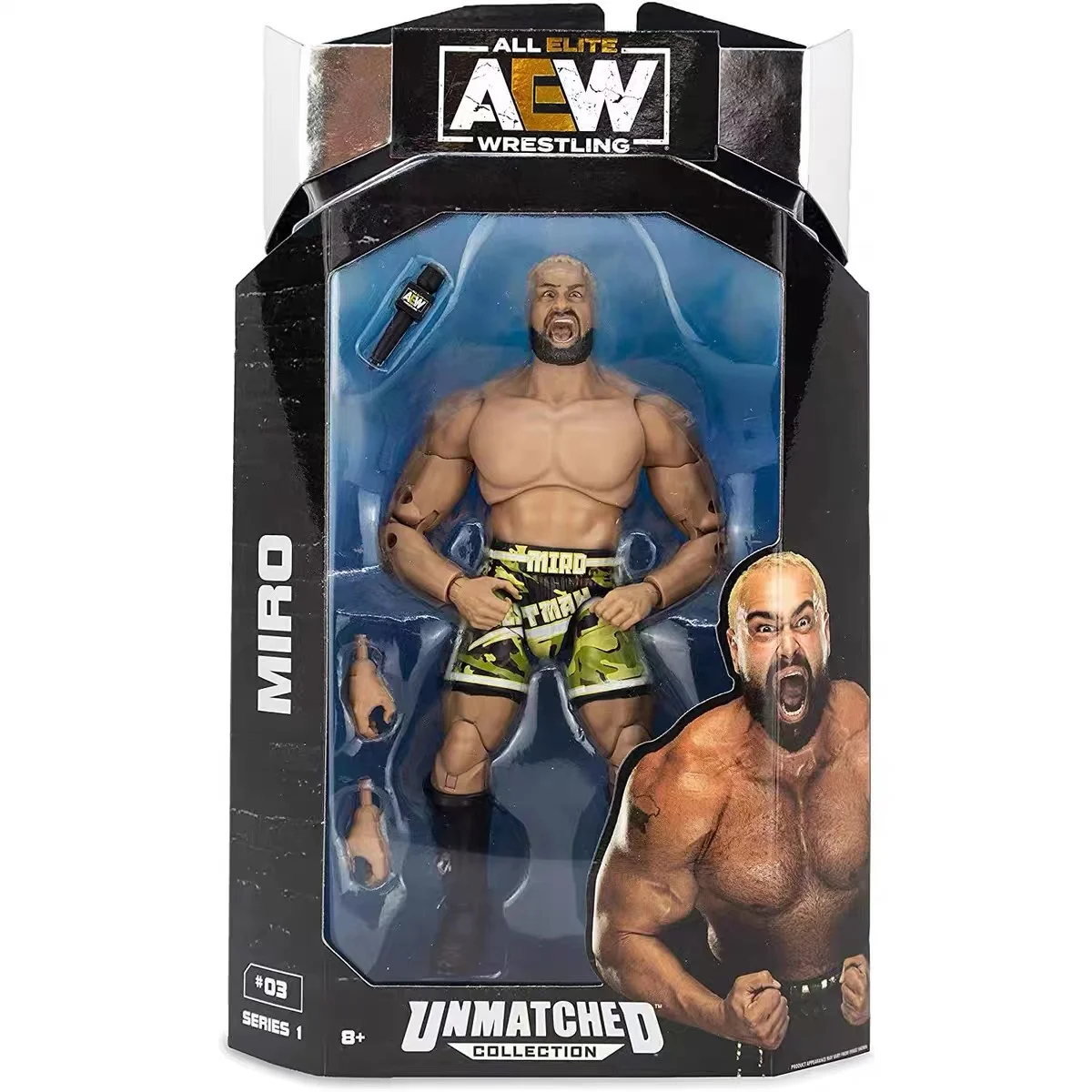 Miro Wwe/Aew /Wwf/Wcw Rare Collection Pvc All Elite Wrestling Matched Collection Series Action Figures 6'