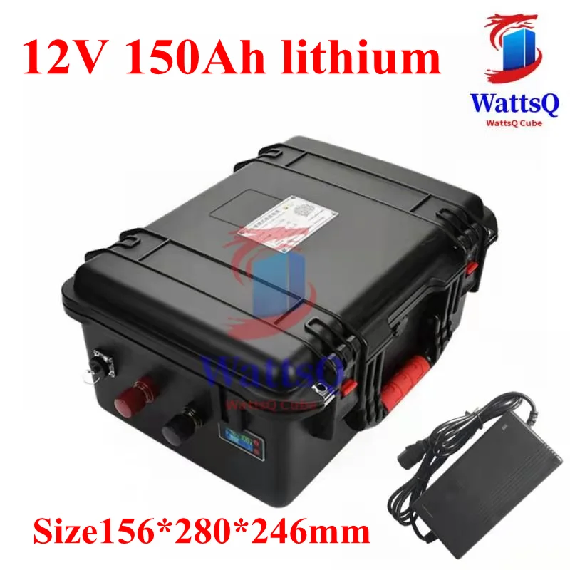 Boile Abs Pour Batterie Au Lithium 12V 150Ah, Etanche À L'Humidité, Pour Camion Electrique 1500W 1800W Moto Bateau Poisson + C