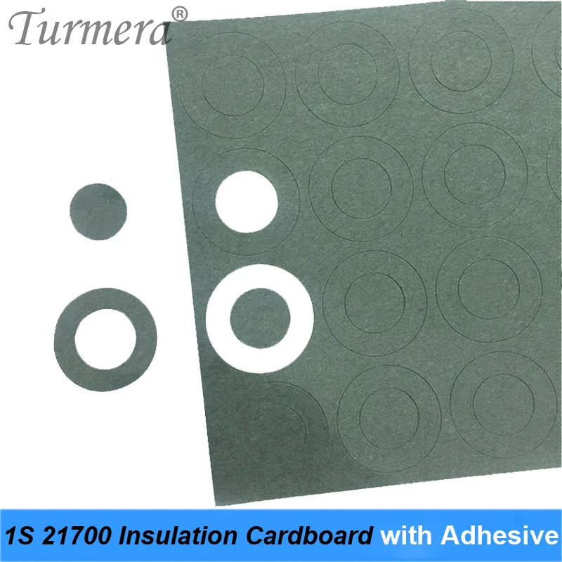 60 Pezzi 21700 Cartone Isolante Batteria Con Adesivo Per Pacco Batteria 1S 21700 Patch Isolante Colla Positiva