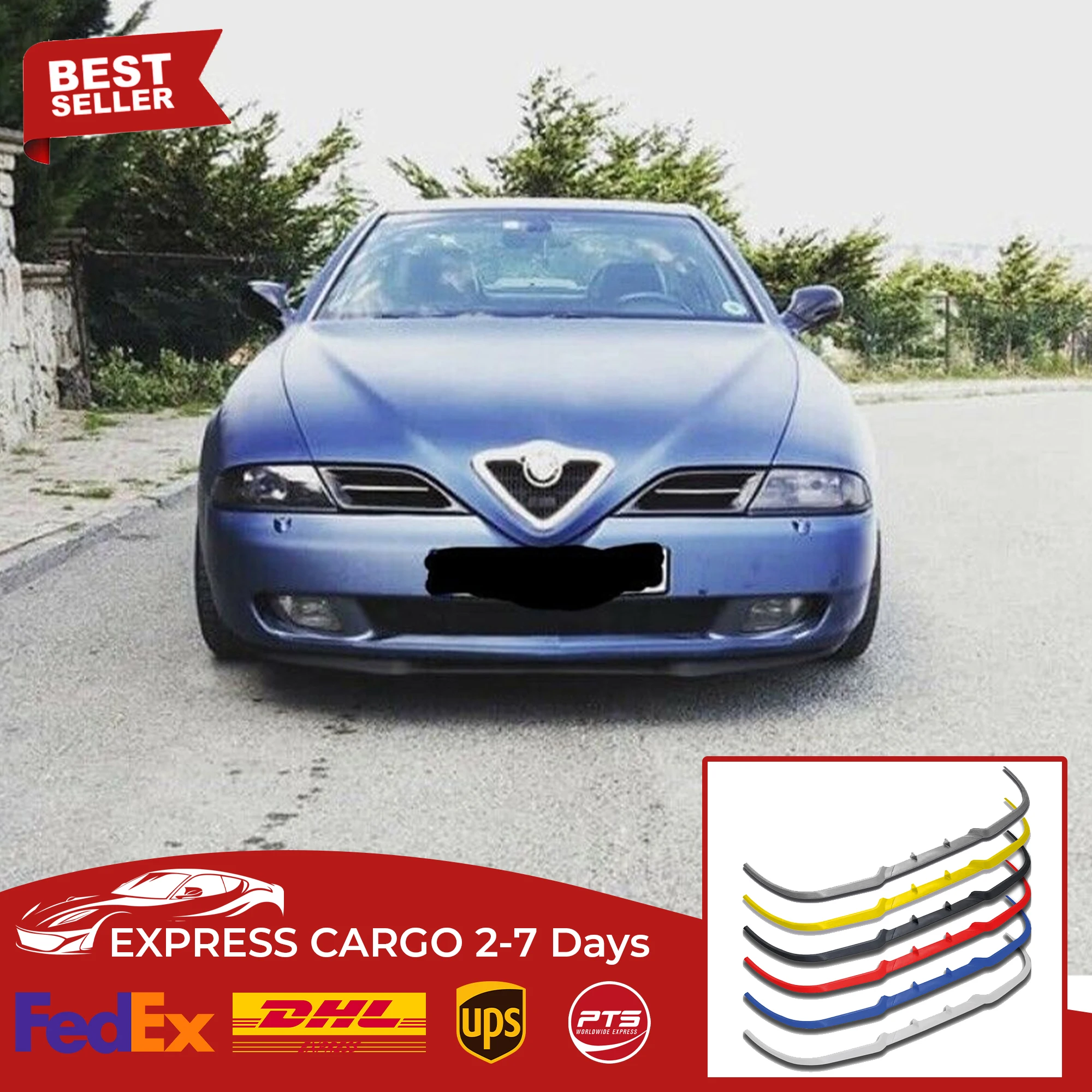 Per Alfa Romeo 166 Cupra R Spoiler Anteriore Paraurti Lip Euro Spoiler Lip Universal 3 Pcs Body Kit