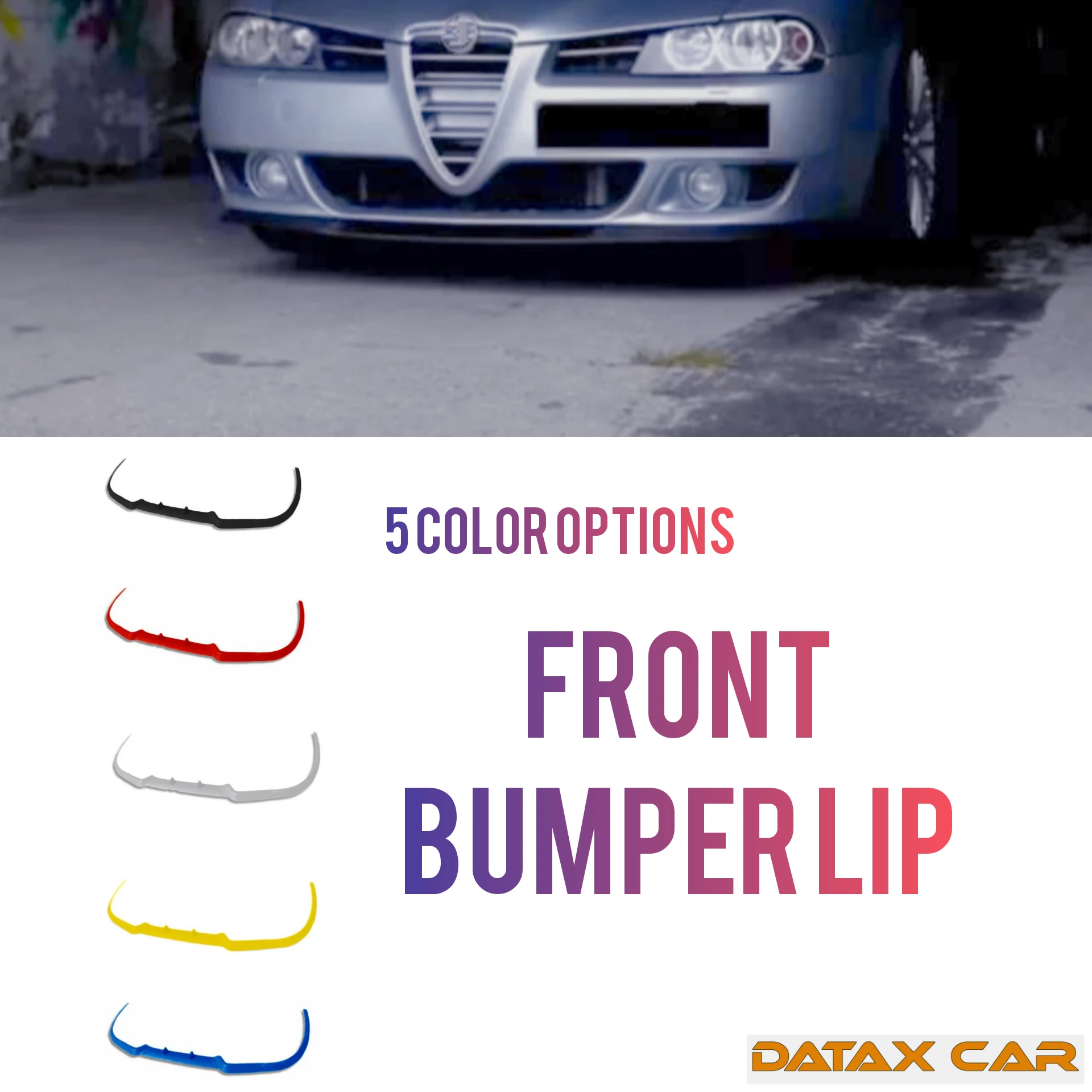 Per Alfa Romeo 166 Cupra R Spoiler Anteriore Paraurti Anteriore Lip Spoiler Lip Universal 3Pcs Body Kit Sport Tuning Protector