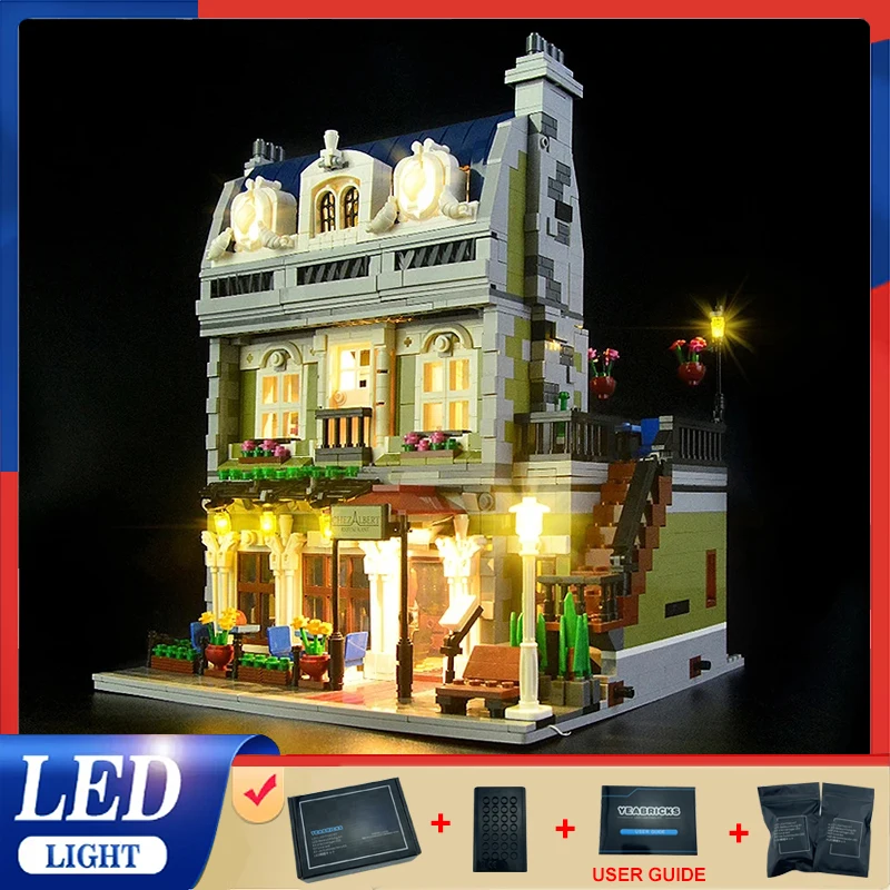 Kit Luci A Led Per Modello Lego 10243 Parisian Restaurant Building Blocks (Solo Luce A Led, Senza Blocchi Di Costruzione)