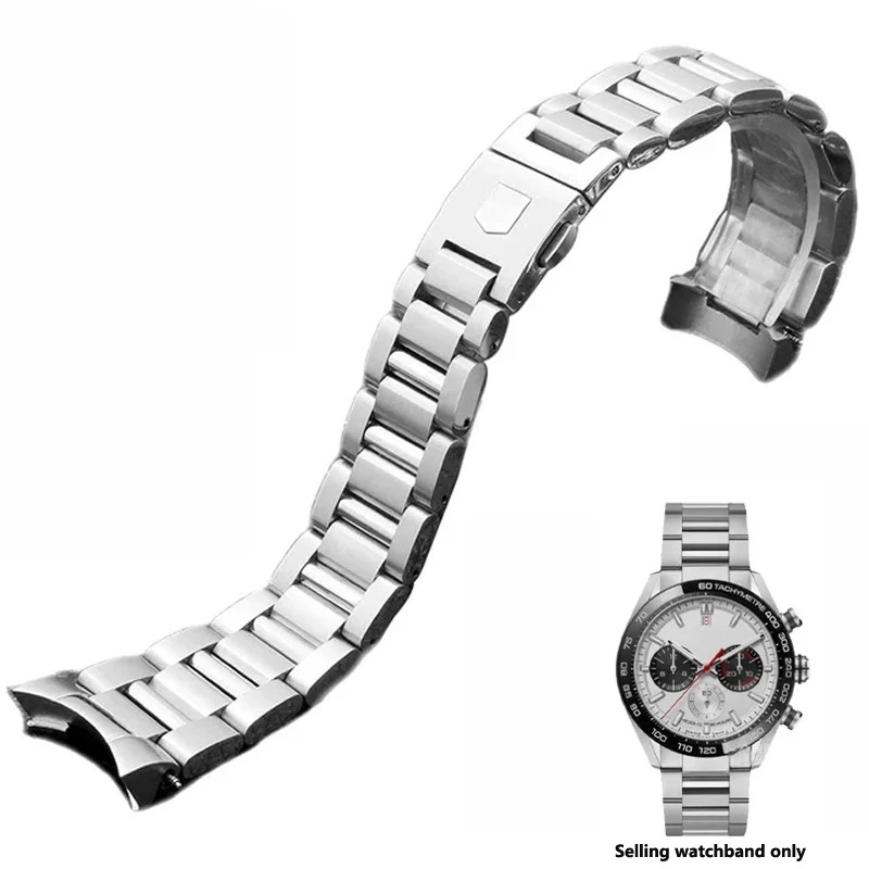 Cinturino Per Orologio In Acciaio Inossidabile Solido Per Tag Per Heuer Carrera Cbn2A1D Potenziale Competitivo Way201S Series 22Mm Cinturini Per Orolo