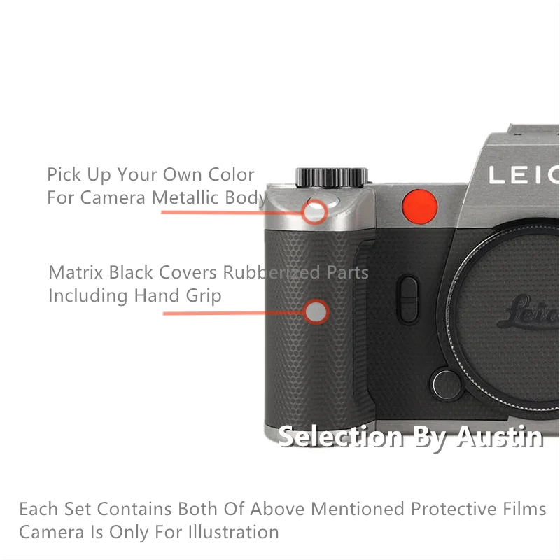 Decalcomania Skin Wrap Cover Sticker Per Leica Sl2-S Sl2 Protezione Della Pelle Della Fotocamera Antigraffio