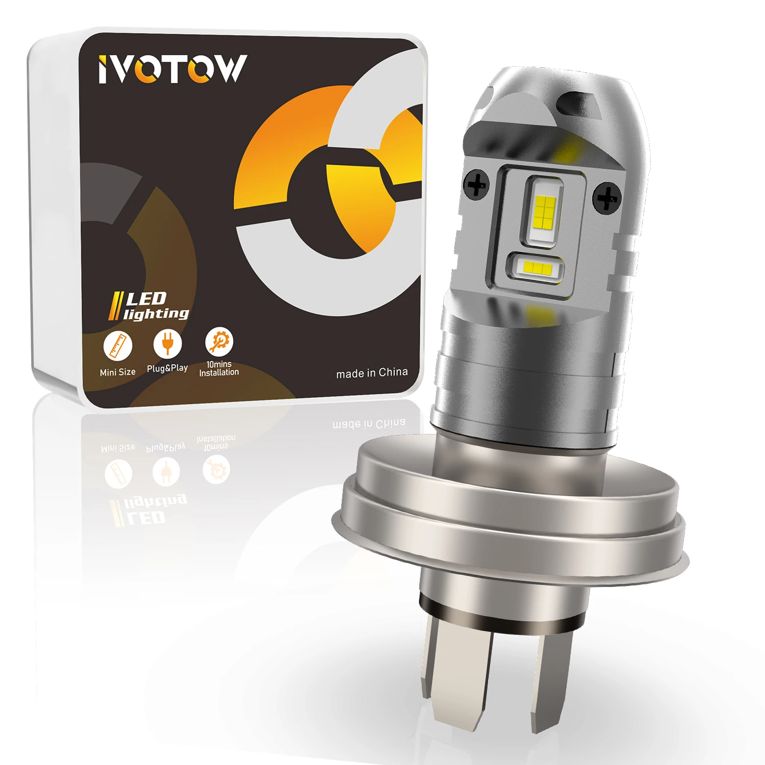 Ivothow R2 Led Per Yamaha Xt250 Xt 350 Lampadina, Riva 125 180 200 Pod Head Light, Lampadina Muslimah 12V 45/40W P45T, H/L Dual Beam