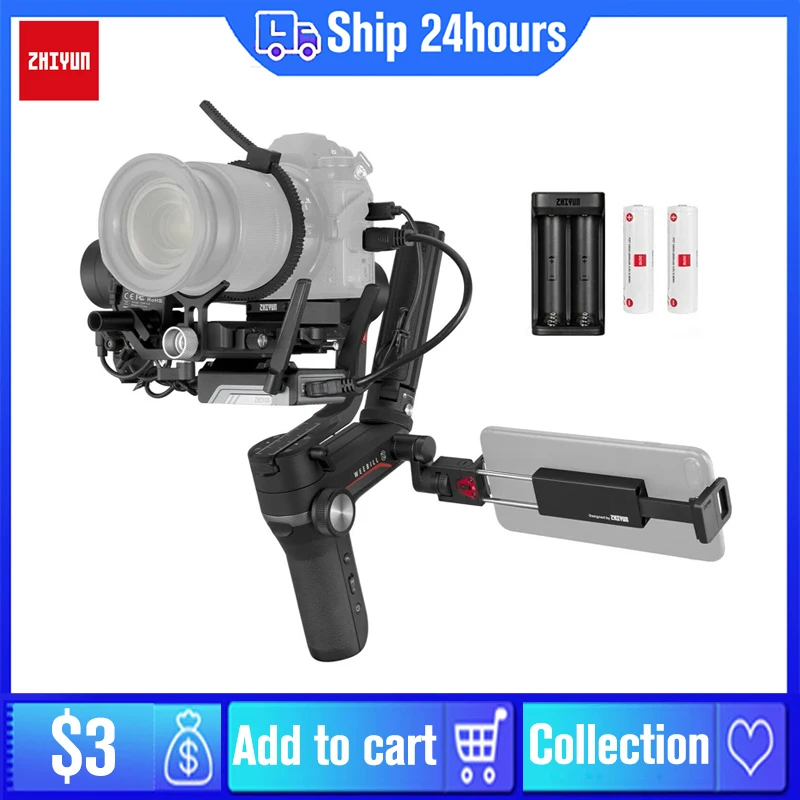 Zhiyun Weebill S Stabilizzatore Cardanico A 3 Assi Per Fotocamere Sony A7 Iii A9 A6300 A6000 Nikon Panasonic Gh5 Fuji Canon Mirrorless/Dslr