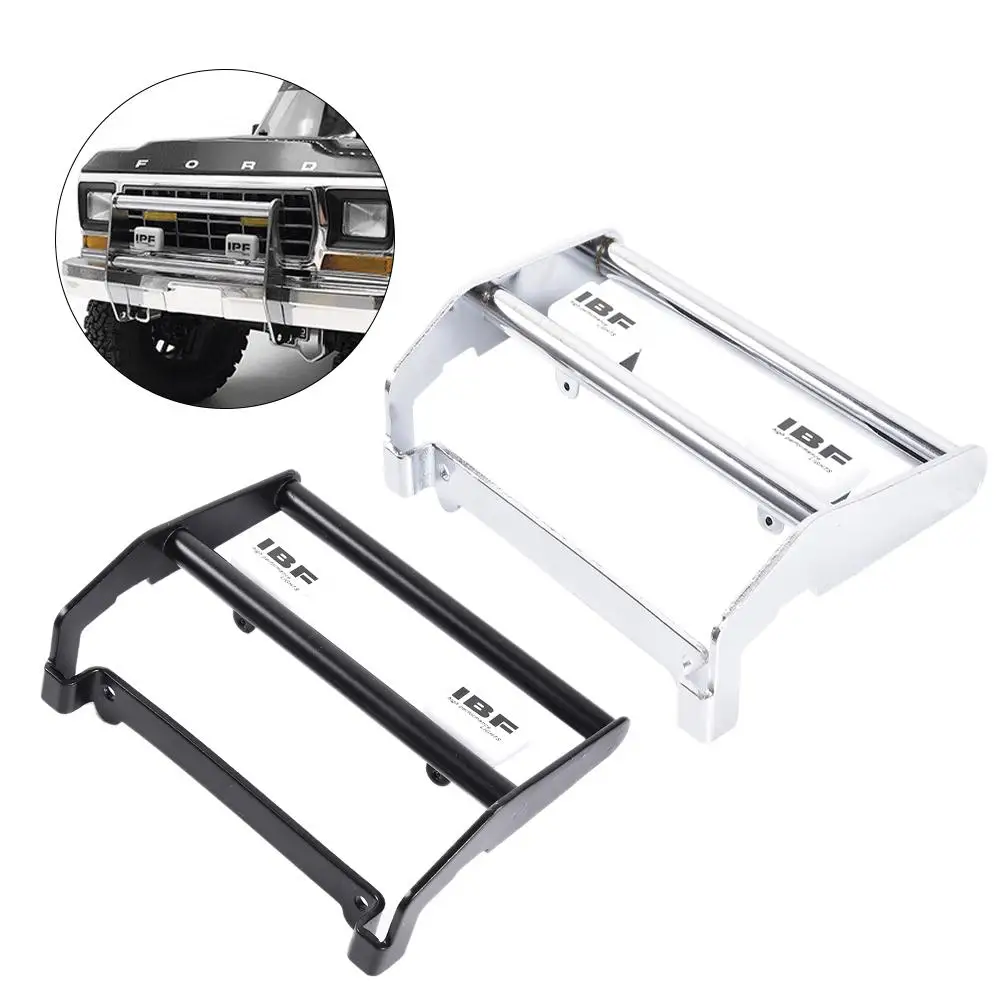 Paraurti Anteriore In Metallo In Acciaio Inossidabile Con Paraurti Anticollisione A Luce Led Per Cingolato Telecomandato Per Ford Traxxastrx4 Bronco