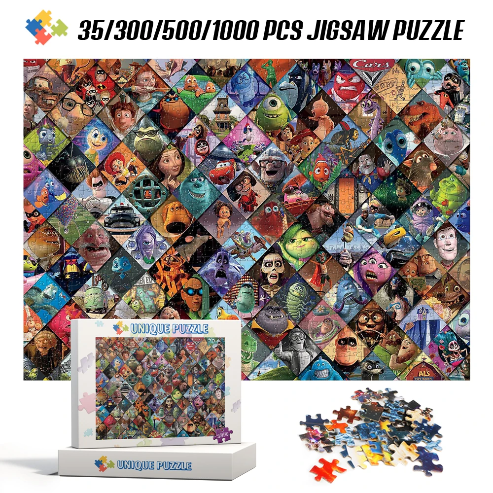 Disney Character Collection Jigsaw Puzzle 1000 Pezzi Per Adult Monster University Inside Out Trovare Nemo Puzzle Giocattoli Per Bambini Con Scatola