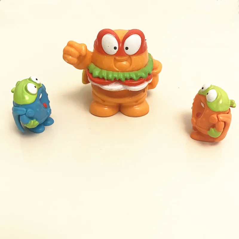 1 Pz Burger King Doll + 2Pcs Super Zings Action Figures Bambole Cute Superzings Collection Model Toys For Kids Playing Gift