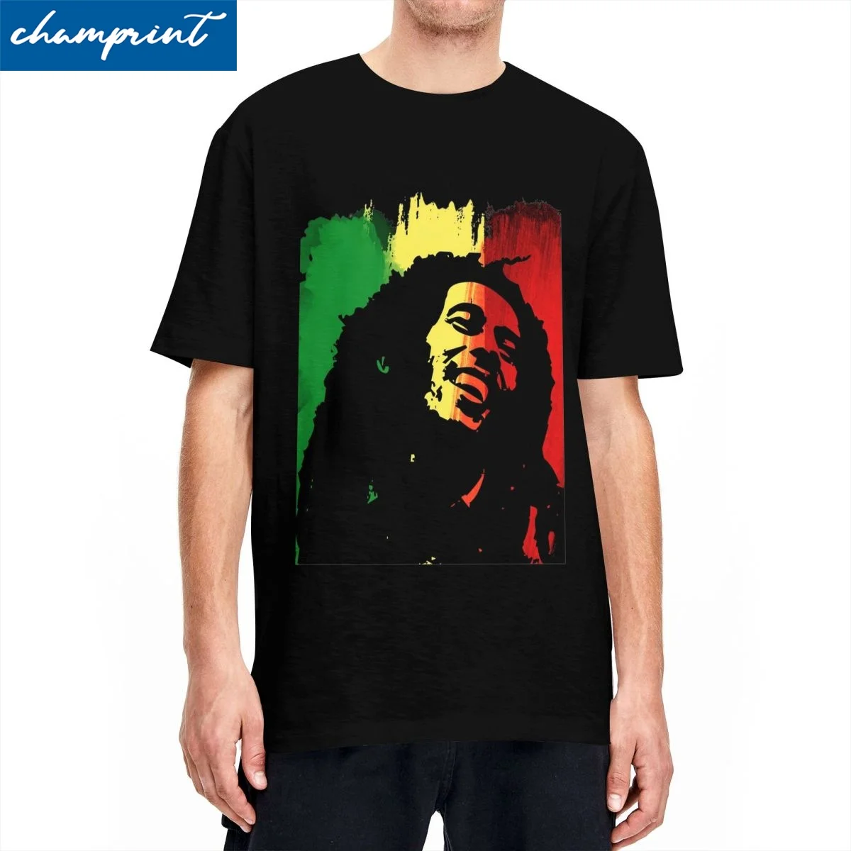 Bob Marley Reggae T-Shirt Per Uomo Donna Ajax Vintage 100% Cotone T-Shirt Girocollo Manica Corta Magliette Da Festa