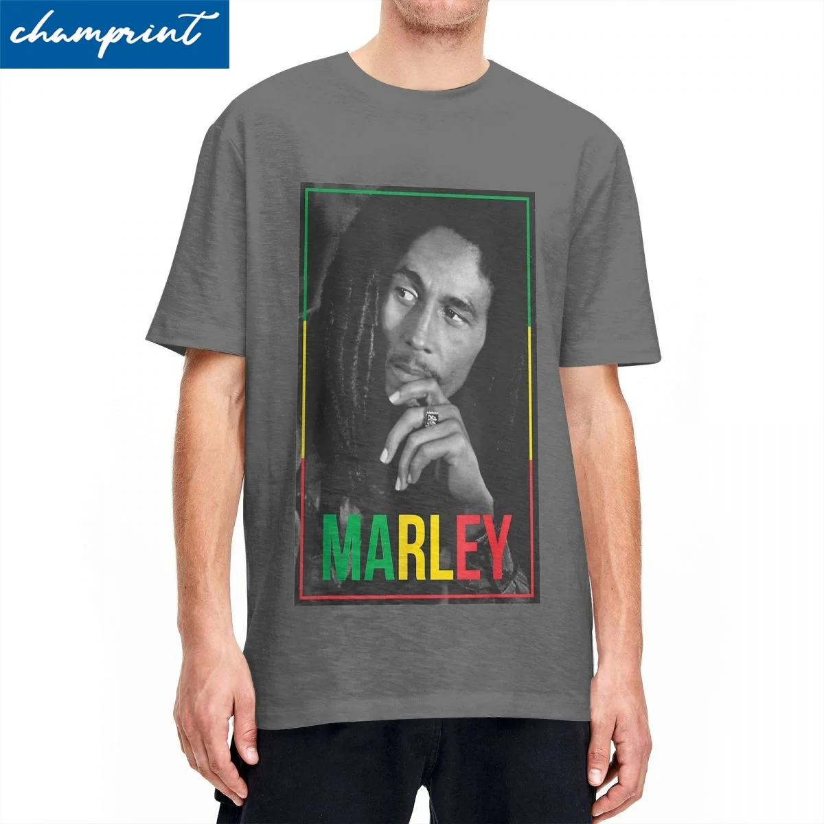 Bob Marley Reggae Ajax Magliette Uomo Donna Cotone Casual T-Shirt O Collo T-Shirt Manica Corta Abbigliamento 6Xl