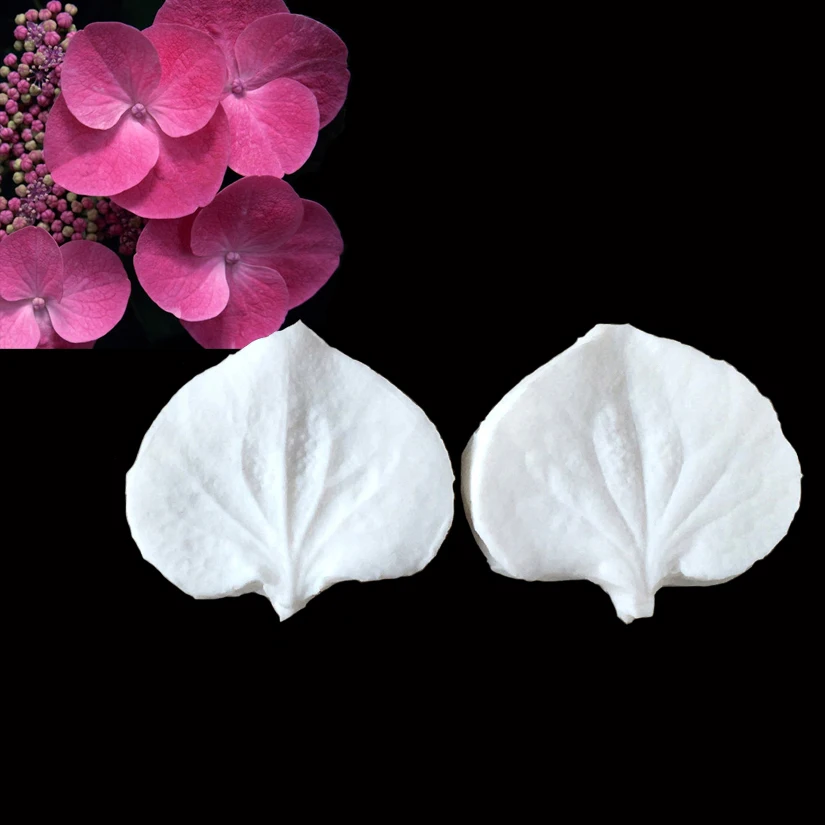 Petali Di Ortensia E Foglie Forme Stampi In Silicone Sugarcraft, Strumenti Per Decorare Torte Fondente, Stampi Per Sapone In Silicone