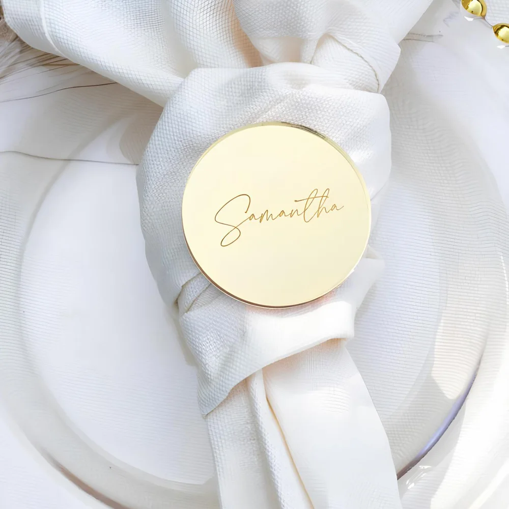 10/50 Pezzi Segnaposto Per Matrimoni Personalizzati Targhette Con Nome A Cuore Rotondo Targhette Con Nome Personalizzato Per Baby Shower Targhette Per