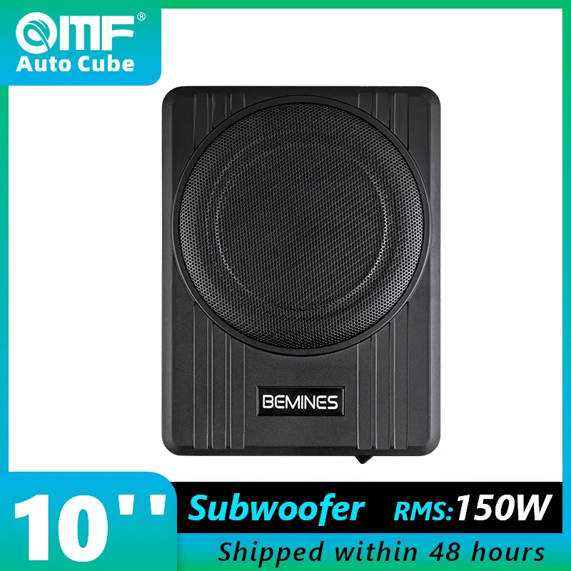 Auto Cube Yl-105C 150W Stereo Sotto Il Sedile Subwoofer Car Audio Altoparlante Subwoofer Sottile Da 10 Pollici Con Sistema Audio Amp Per Auto