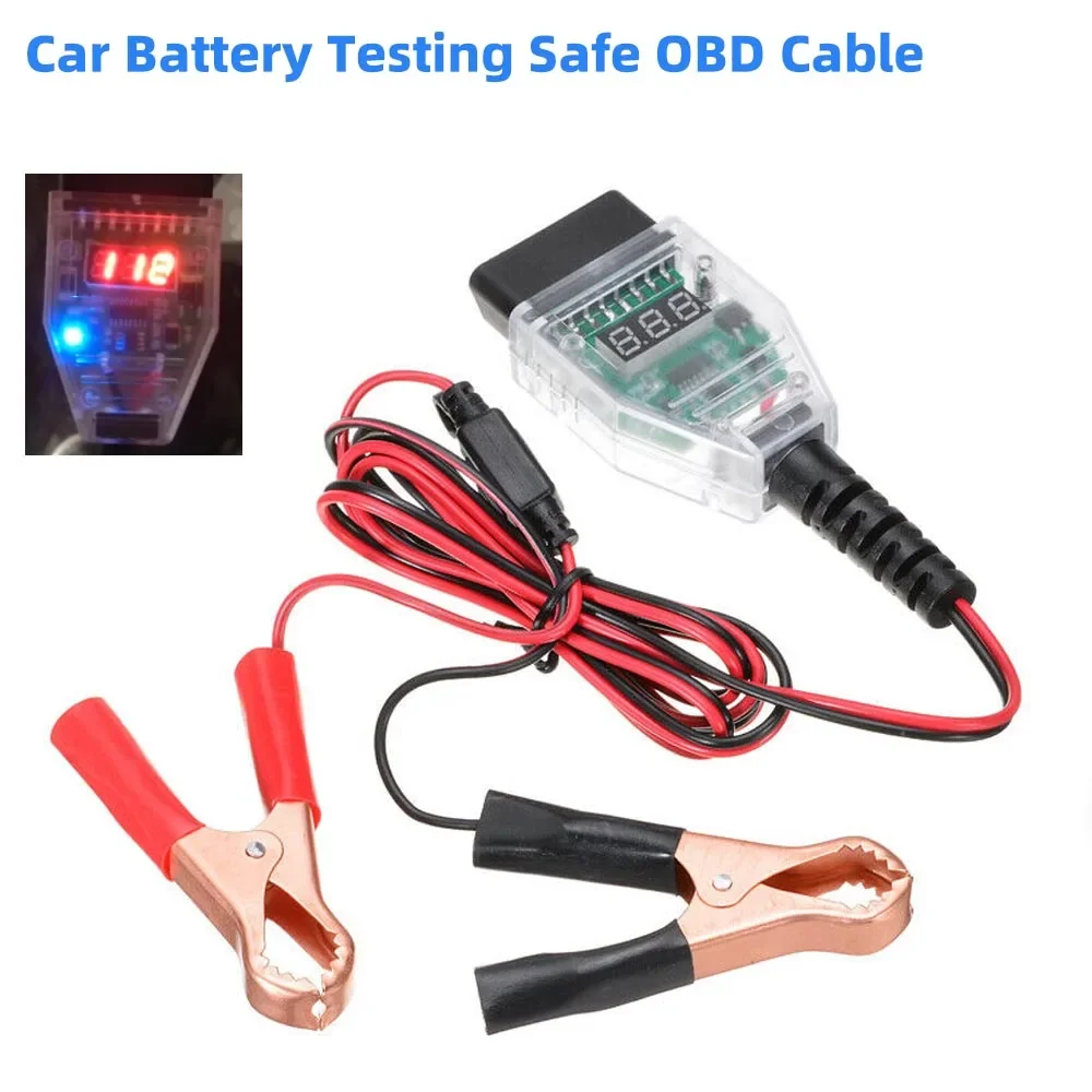Display Digitale Test Della Batteria Dell'Auto Safe Obd Computer Ecu Memory Saver Sostituisci Lo Strumento Di Rilevamento Accessori Per La Riparazione