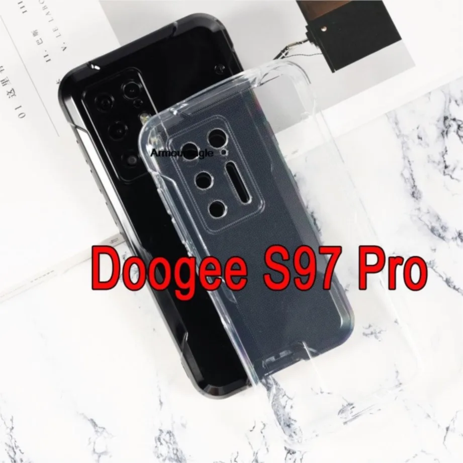 Per Doogee S97 Pro Case Soft Tpu Matte Pudding Telefon Cover Black Ultra Slim Protection Phone Capa Guard On Per Doogee S97Pro