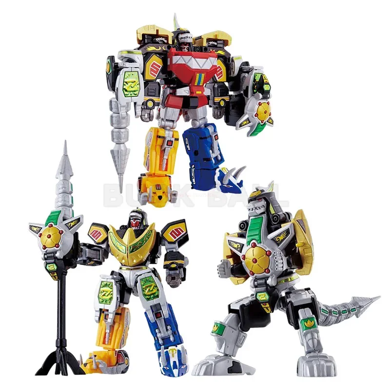 Originale Bandai Mighty Morphin Power Rangers Figure Super Minipla Action Figure Soul Of Chogokin Thunder Megazord Figurine Toys