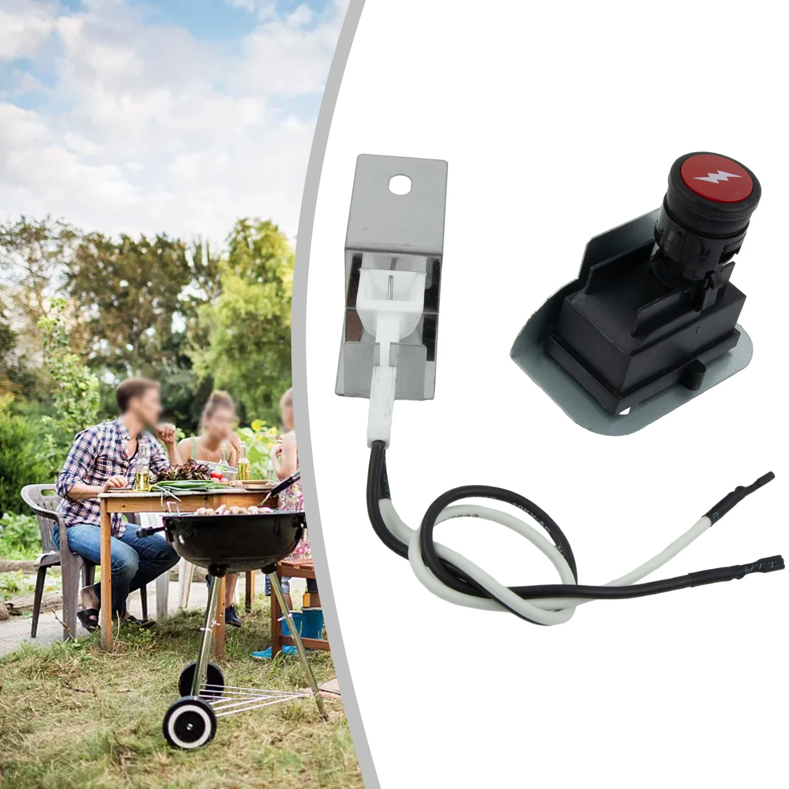 Durevole Pratico Nuovissimo Kit Accenditore Accessori Per Weber Gas Grill 516002 Q120 516501 Q120 Cottura All'Aperto