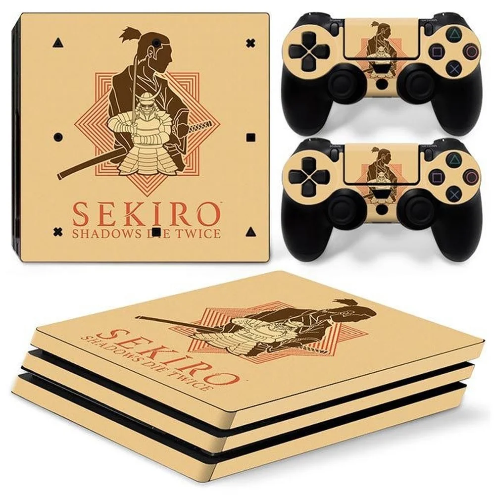 Per Ps4 Pro Sekiro Shadows Die Two Skin Vinile Sticker Decalcomania Cover Console Dualsense Controller Antipolvere Adesivo Protettivo