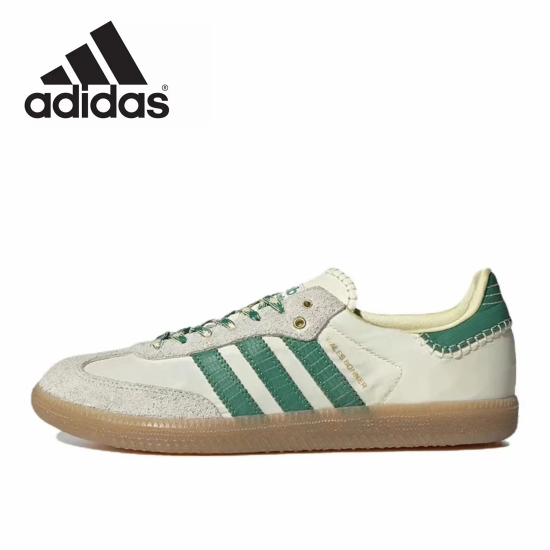 Adidas Samba Galles Bonner Cream Green Scarpe Da Allenamento Tedesche Retro Versatili Sport E Casual Board Scarpe Da Ginnastica Gazelle