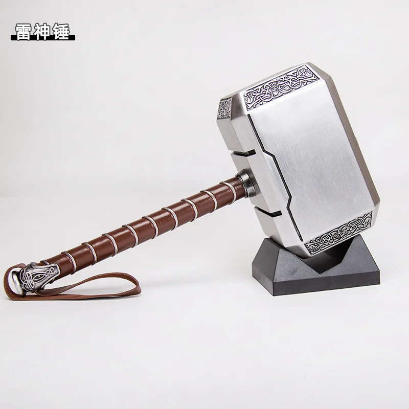 Hot Toys Marvel Anime Figures Thor Hammer Arma Set The Avengers Mini Quake Stormbreaker Anime Mjolnir Doll Model Boy Gifts