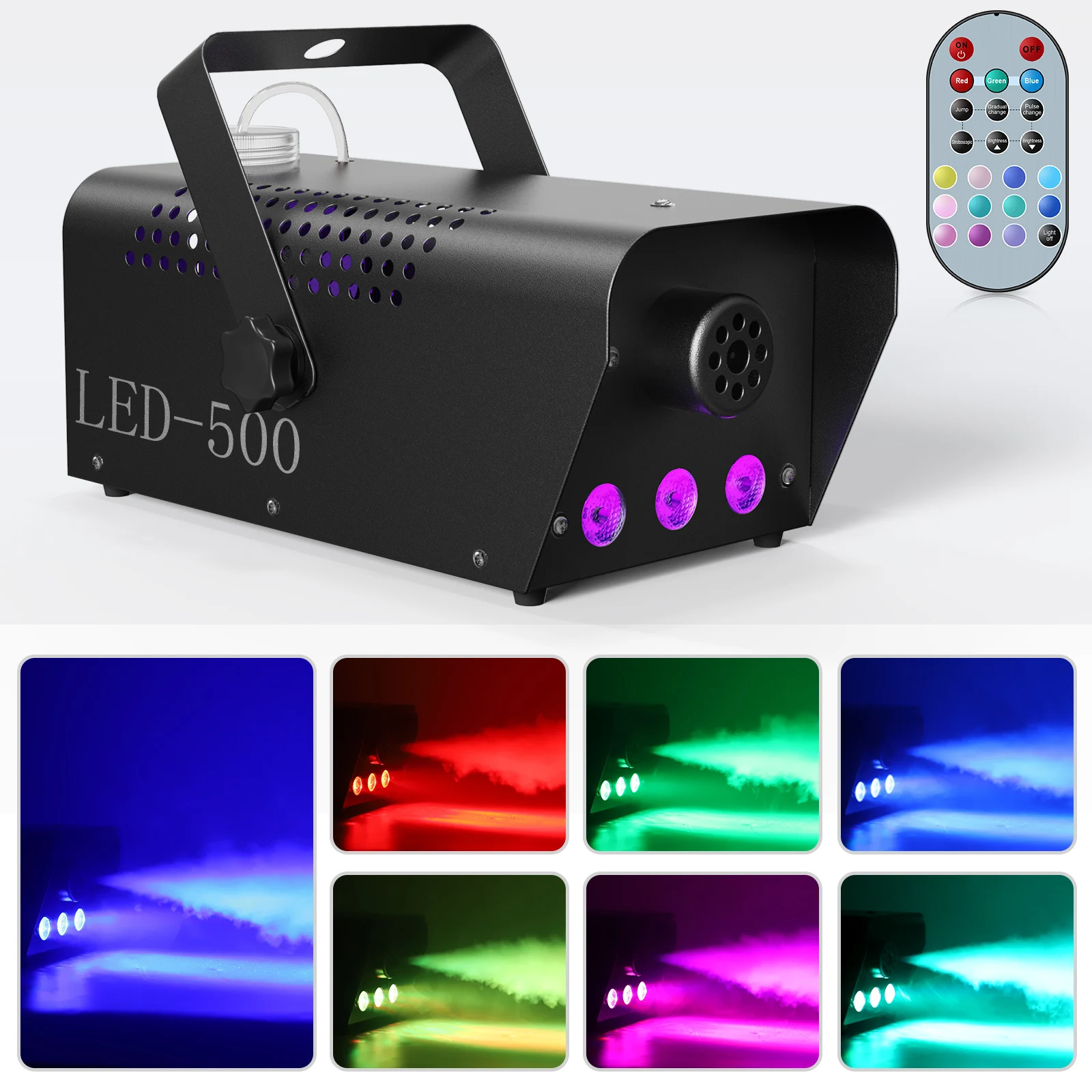 Led Smoke Machine Remote Fogger Ejector Fog Machine Per Dj Disco Ktv Party Wedding Bar Club Stage