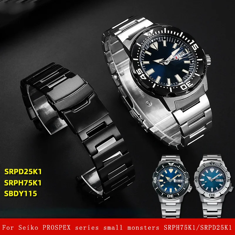 Bracciale In Acciaio Di Precisione Solido 22Mm Per Seiko Prospex Series Monster Srph75K1 Srpd25K1 Cinturino In Acciaio Cinturino Da Uomo In Acciaio In