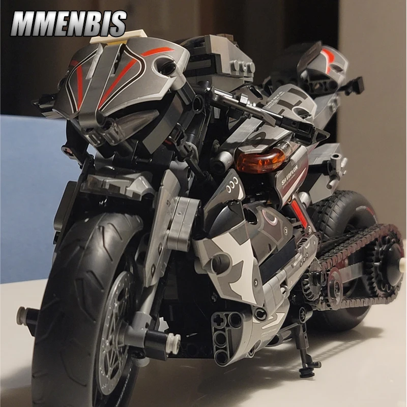 Technical Classic Motorcycle Building Model Blocks City Racer Bricks Moto Regali Di Compleanno Giocattoli Per Kid Boys Adult 800 + Pcs