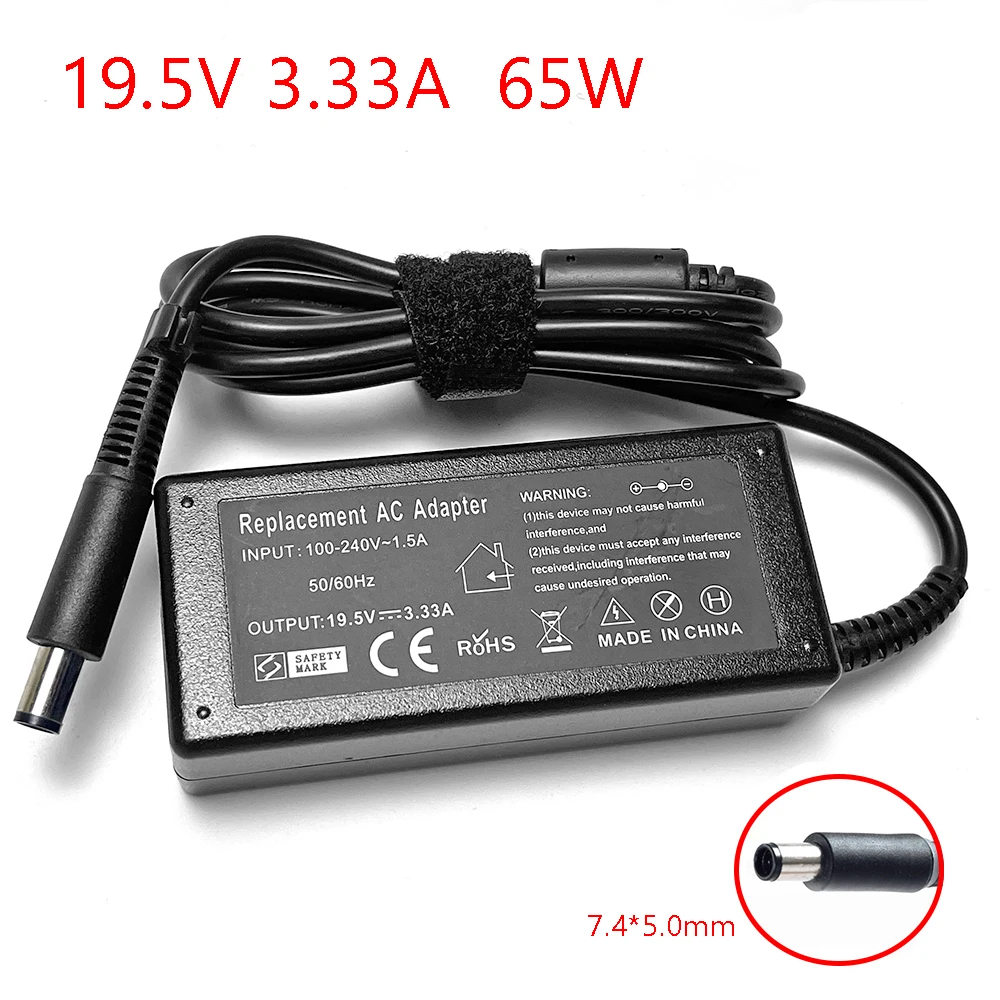 Caricabatterie Adattatore Di Alimentazione Ca Per Laptop 65W 19.5V 3.33A Per Hp Elitebook 810 G1 810 G2 820 G1 820 G2 840 G1 840 G2 850 G1 850 G2 Alim
