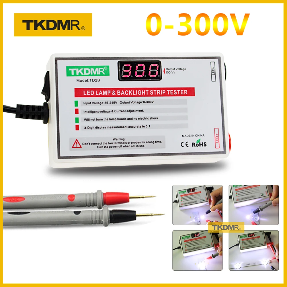 2020 Tkdmr Nuovo Tester Led 0-300V Uscita Led Tv Retroilluminazione Tester Strisce Led Multiuso Perline Strumento Di Test Strumenti Di Misura
