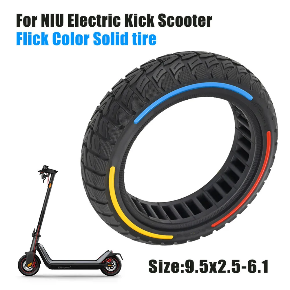 1 Pz Pneumatico Solido 9.5 Pollici 9.5*2.5 Colore Pneumatico Solido 9.5 X2.50-6.1 Sostituzione Per-Niu Kqi3 Scooter Elettrico Pneumatici Accessori