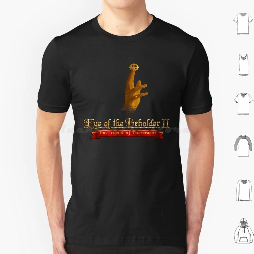 Eye Of The Beholder 2 : The Legend Of Darkmoon T Shirt Big Size 100% Cotone Commodore Amiga Screen Computer Retro Classic Bit