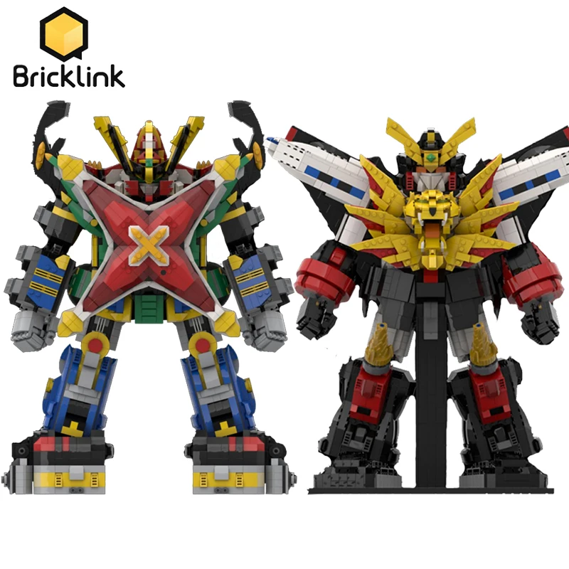 Bricklink Creative Moc Japan Anime Robot Figure Unicron Gaogaigar Ninpu Sentai Hurricaneger Set Building Blocks Giocattoli Per Bambini Regalo