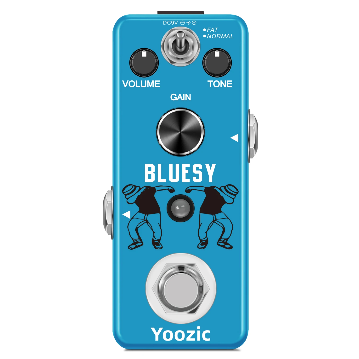 Yoozic Bluesy Distortion Sweet And Wild Blues Breaker Marshall Guitar Tone Chitarre Pedal Wide Range Risposta In Frequenza Mini Size