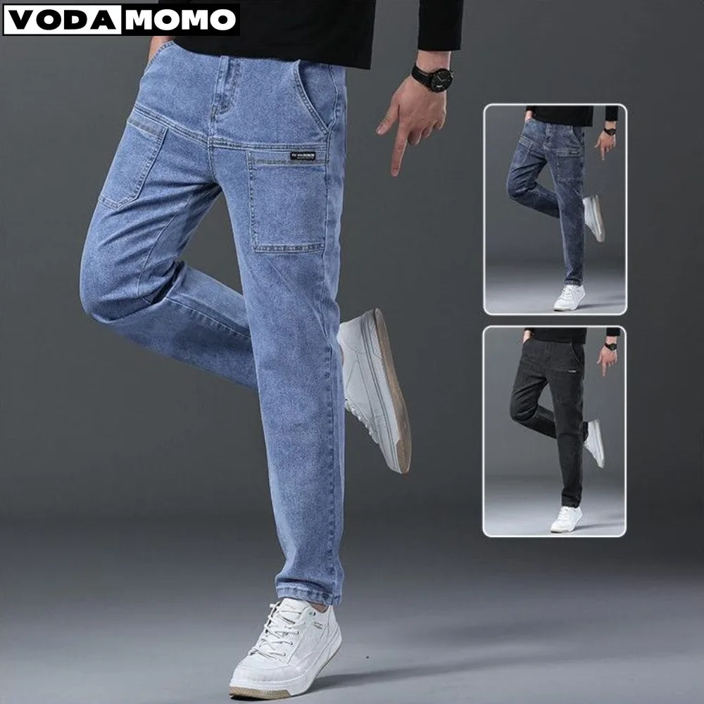 2023 Jeans Da Uomo Moda Pantaloni Dritti In Denim Da Uomo Jeans Casual Classici Pantaloni In Denim Da Uomo Jeans Per Uomo Jeans Con Tasche Multiple