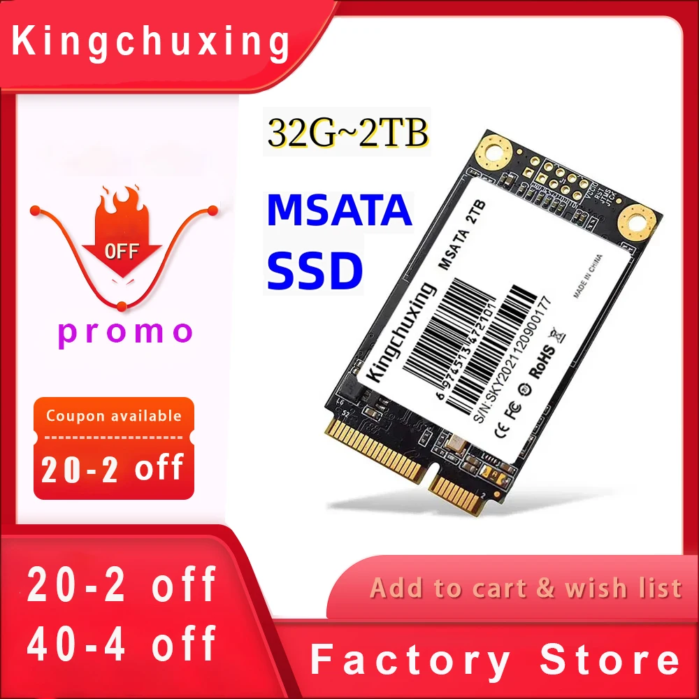 Promo Kingchuxing Msata Ssd 2Tb 256Gb Ssd Msata 512Gb 1Tb Hard Disk Ssd Interno Disco Rigido Ssd39325