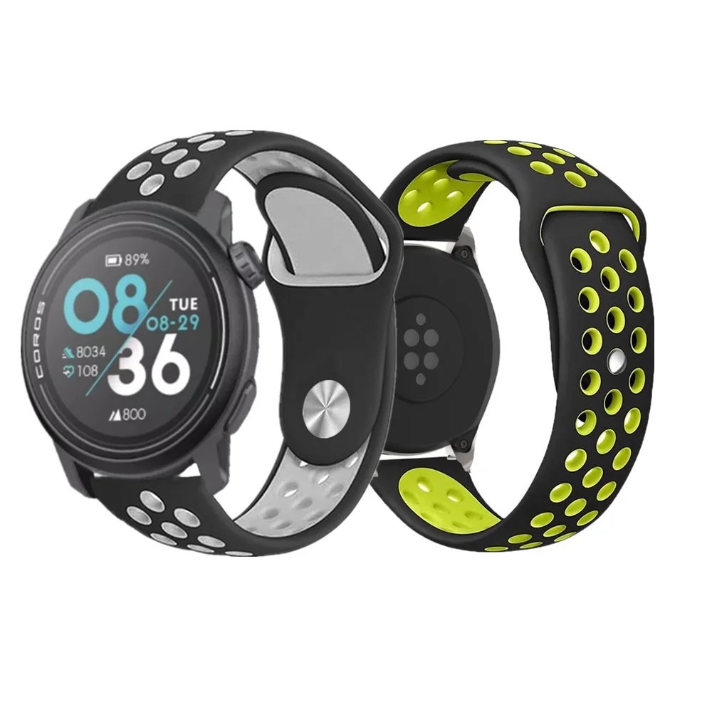 Cinturino Da Polso In Silicone Arcobaleno Per Coros Pace 3 2 Cinturini Per Orologi Intelligenti Per Coros Apex 42Mm 46Mm Apex 2/Apex 2 Pro Braccialett