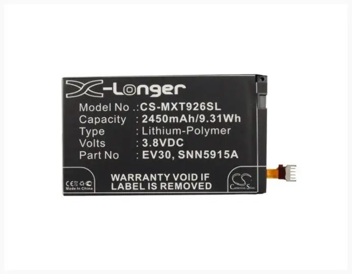 Cameron Sino 2450Mah La Batteria Per Motorola Droid Razr Maxx Razr Maxx Hd 4G Xt916M Xt925 Xt926 Ev30 Snn5915A Snn5915B
