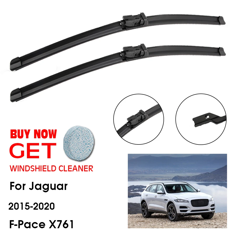 Car Wiper Blade For Jaguar F-Pace X761 26"+19" 2015-2020 Front Window Washer Windscreen Windshield Wipers Blades Accessories