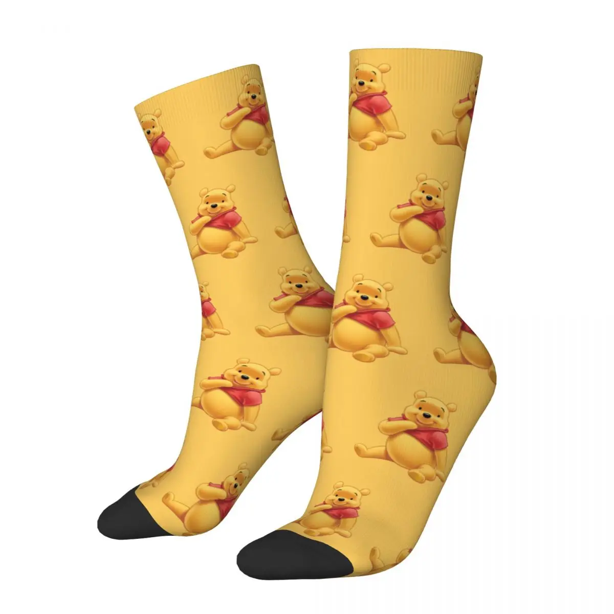 Harajuku Girl Cute Winnie The Pooh Dress Socks Merce Calzini Da Skateboard Super Soft Best Gifts