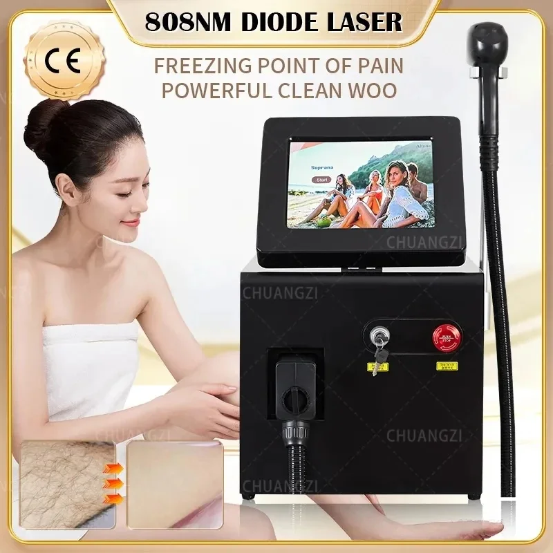Depiladora Lalser De Diodo De Platino De Hielo, Maviquina De Depilaciaciion Indolora Facial, 3 Ondas, 2024, 2000W, 755, 808, Precio De