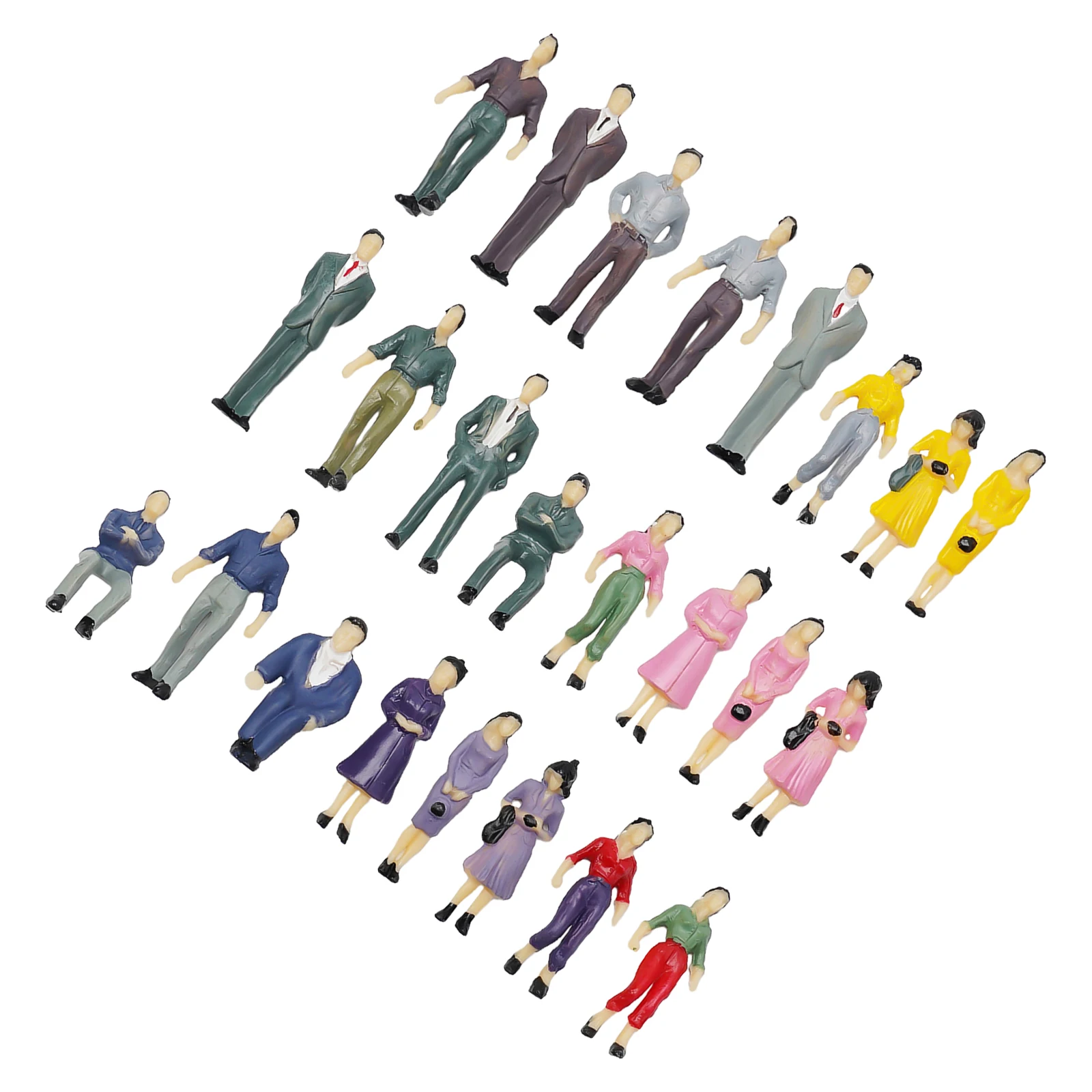 Passanger Figures Model People Regalo Fai Da Te Decortaion Layout Passenger Railway Seated Train Figures Panca Di Plastica