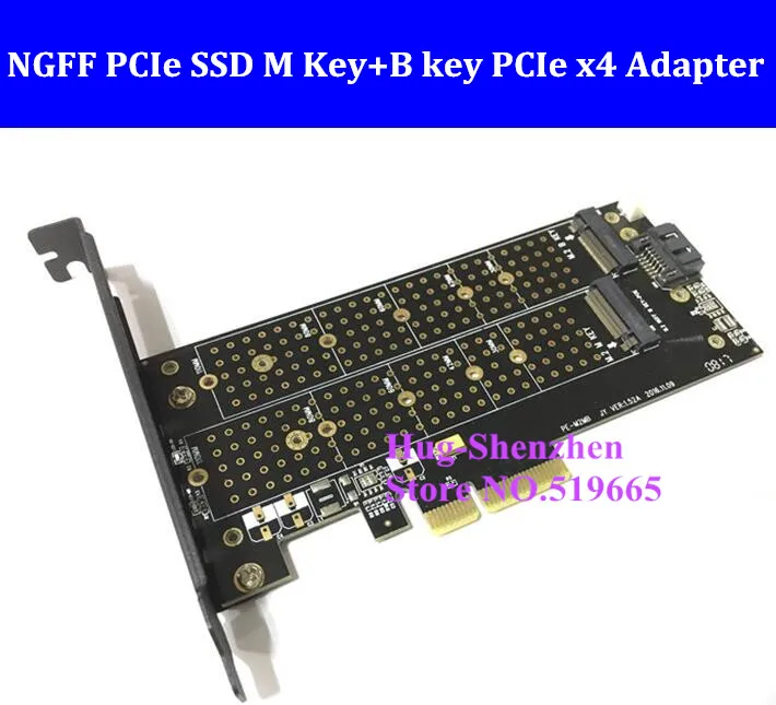 M.2 Ngff Ssd Pcie Tasto M + Tasto B Pcie X4 Adattatore Per Apple Mac Pro 3,1-5,1 Per Sm951 M6E