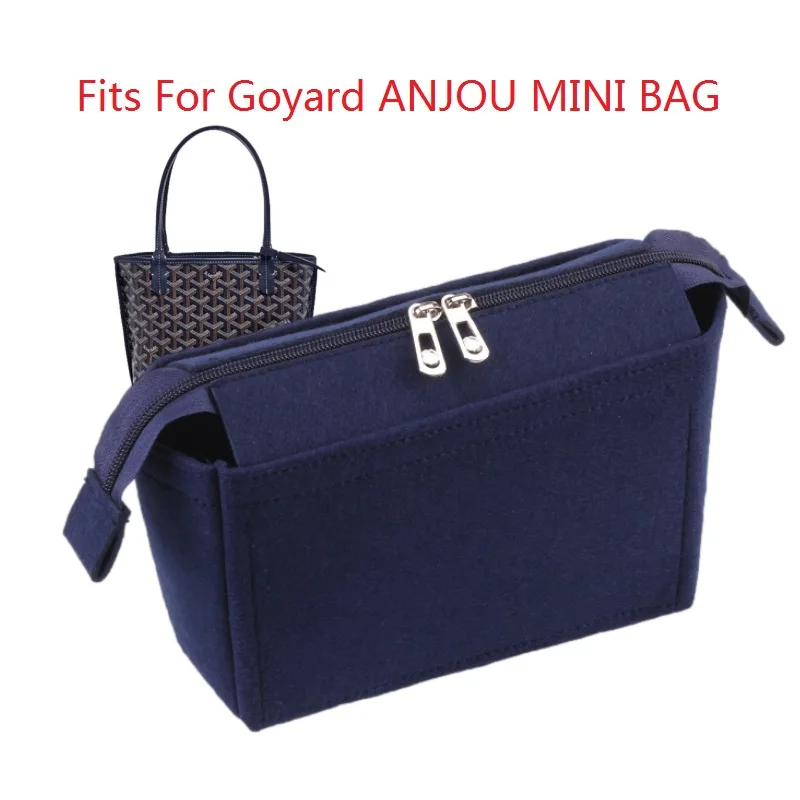 Adatto Per Goyard Anjou Mini Feltro Inserto In Tessuto Borsa Organizer Borsa Per Il Trucco Borsa Da Viaggio Interna Portatile Cosmetica Originale Orga