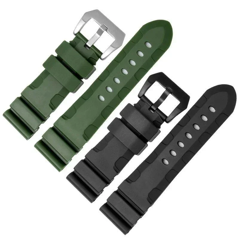 Cinturino In Gomma Siliconica 22Mm 24Mm Per Panerai Sommergibile Pam 111 441 386 Cinturino Sportivo Da Uomo Morbido Strumenti Di Invio