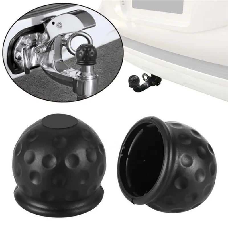Gomma 50Mm Barra Di Traino Copertura A Sfera Cappuccio Cappuccio A Sfera Gancio Di Traino Proteggere Towball Rimorchio Copertura A Sfera Nero Rosso Bl