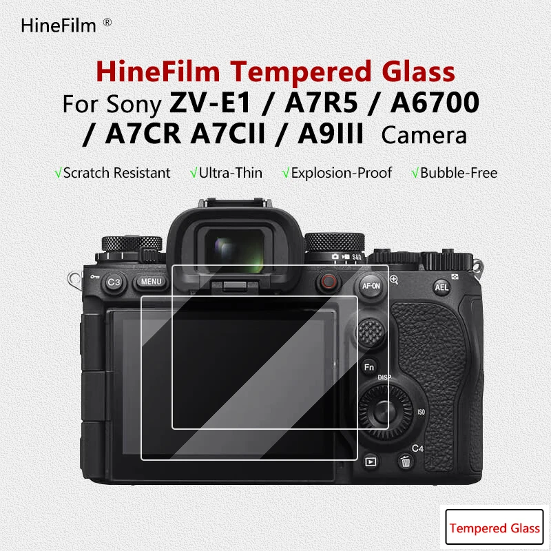 A9M3 A9Iii A7C2 A7Cr A7R5 Zve1 Vetro Protettivo In Vetro Temperato Per Fotocamera Per Sony A7Cii A6700 A7Rv Zv-E1 Protezione Dello Schermo Della Fotoc