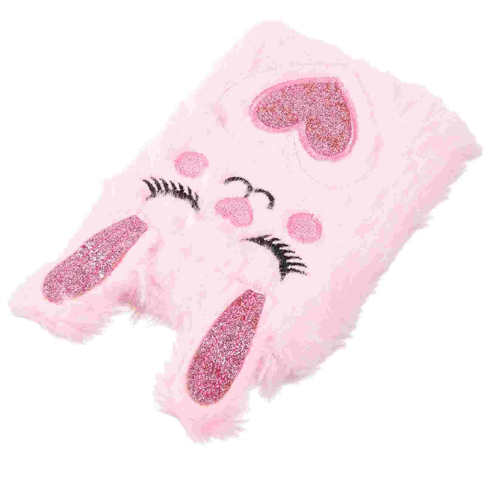 Mini Notebook Fluffy Diary Girl Journal Notebook Kids Cartoon Writing Peluche Cover Notepad Student Notepad Call