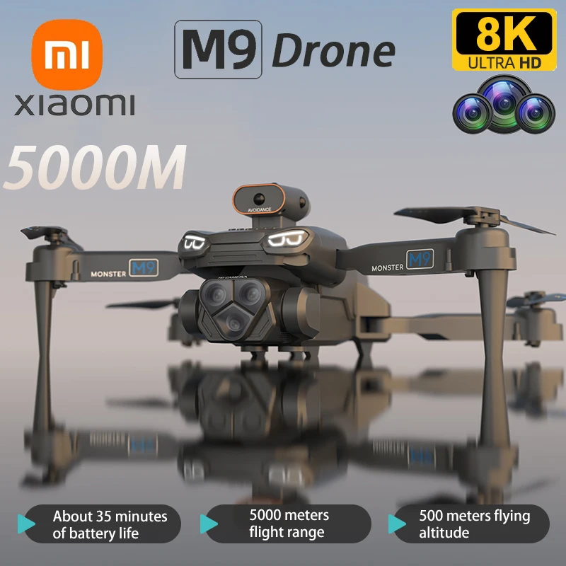 Xiaomi Drone 8K Professional M9 Rc Plane Quadcopter 5Km Drone Telecomando Dron Camera Evitamento Ostacoli Fotografia Aerea